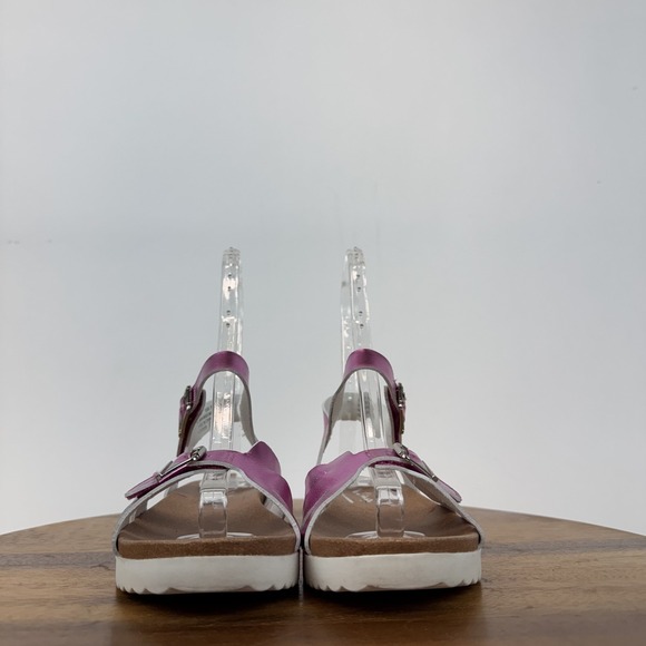 Big Kids Girls Nina Lacey Metallic Pink Strappy Platform Sandals Size 5 Y GUC - Picture 3 of 10